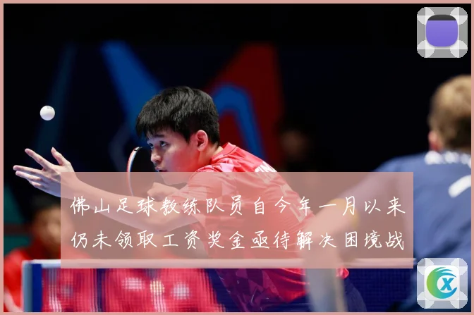 佛山足球教练队员自今年一月以来仍未领取工资奖金亟待解决困境战术观察：最新赛事动态与深度分析